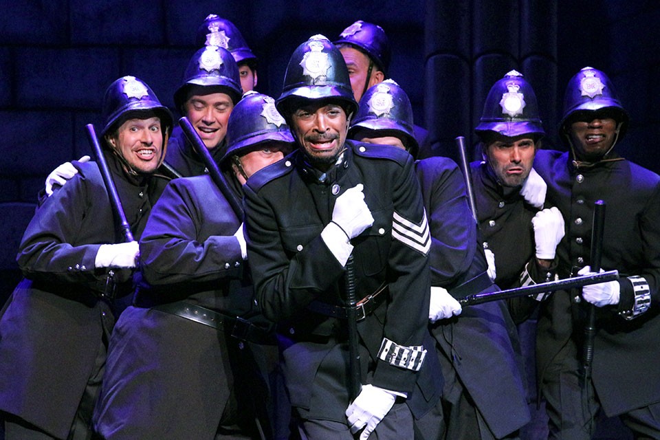 Jarrod Lee as the Sgt. of Police in “The Pirates of Penzance.”